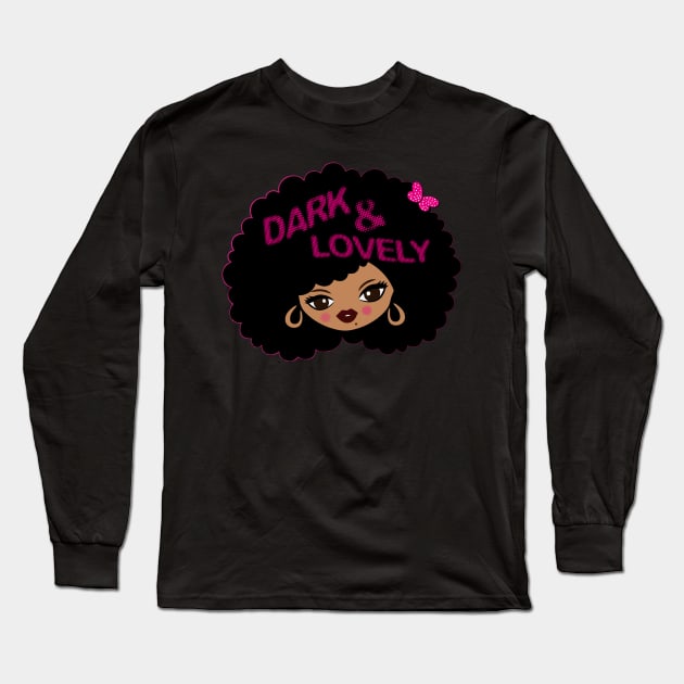 Dark And Lovely Long Sleeve T-Shirt by 66designer99